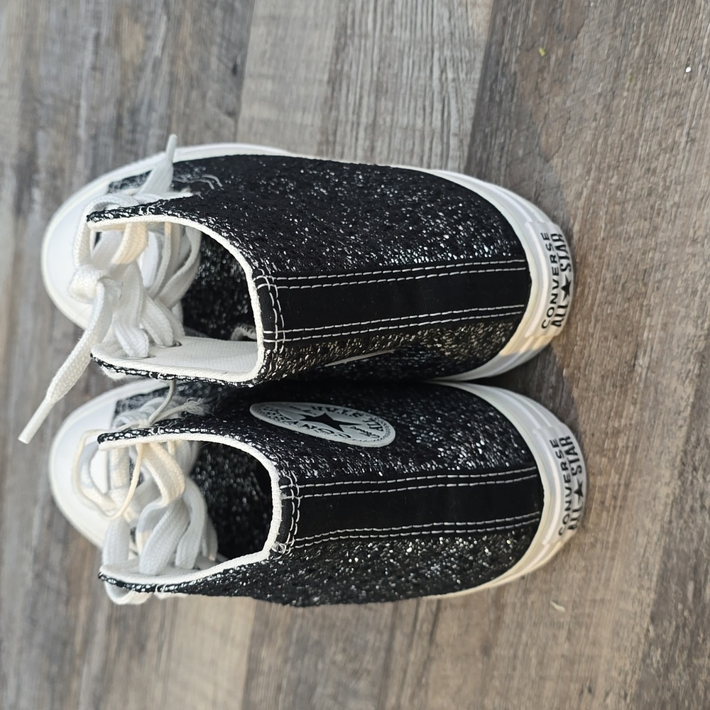 Converse CHUCK TAYLOR All Star High Top Glitter Sneakers Women 7.5 - Picture 4 of 11